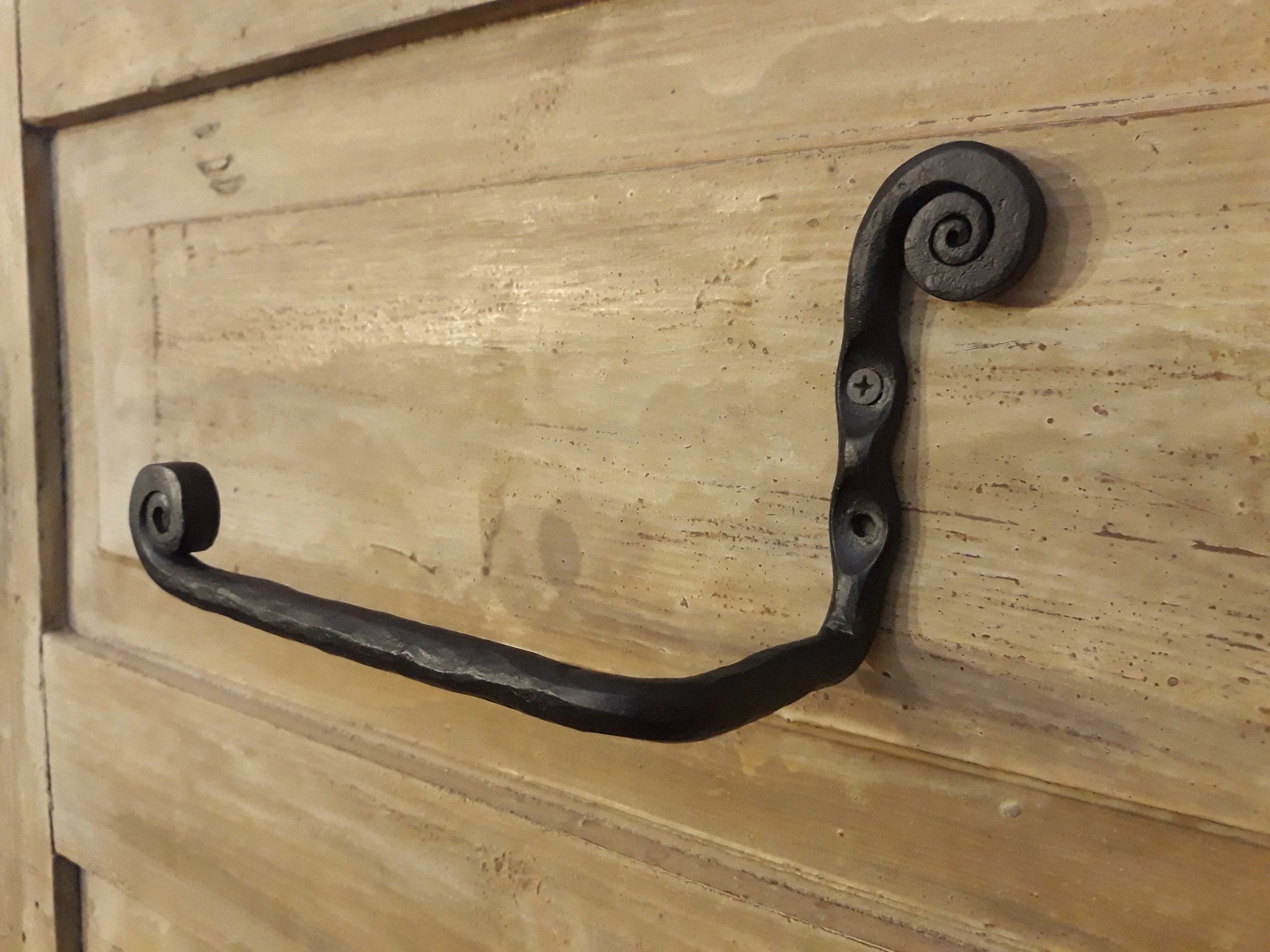 Hand Forged Toilet Roll Holder - Old West Iron
