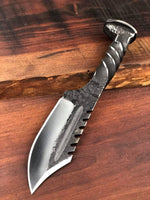 Ugly Defender Railroad Spike Knife - Old West Iron