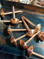 Handmade Copper Nails - Old West Iron