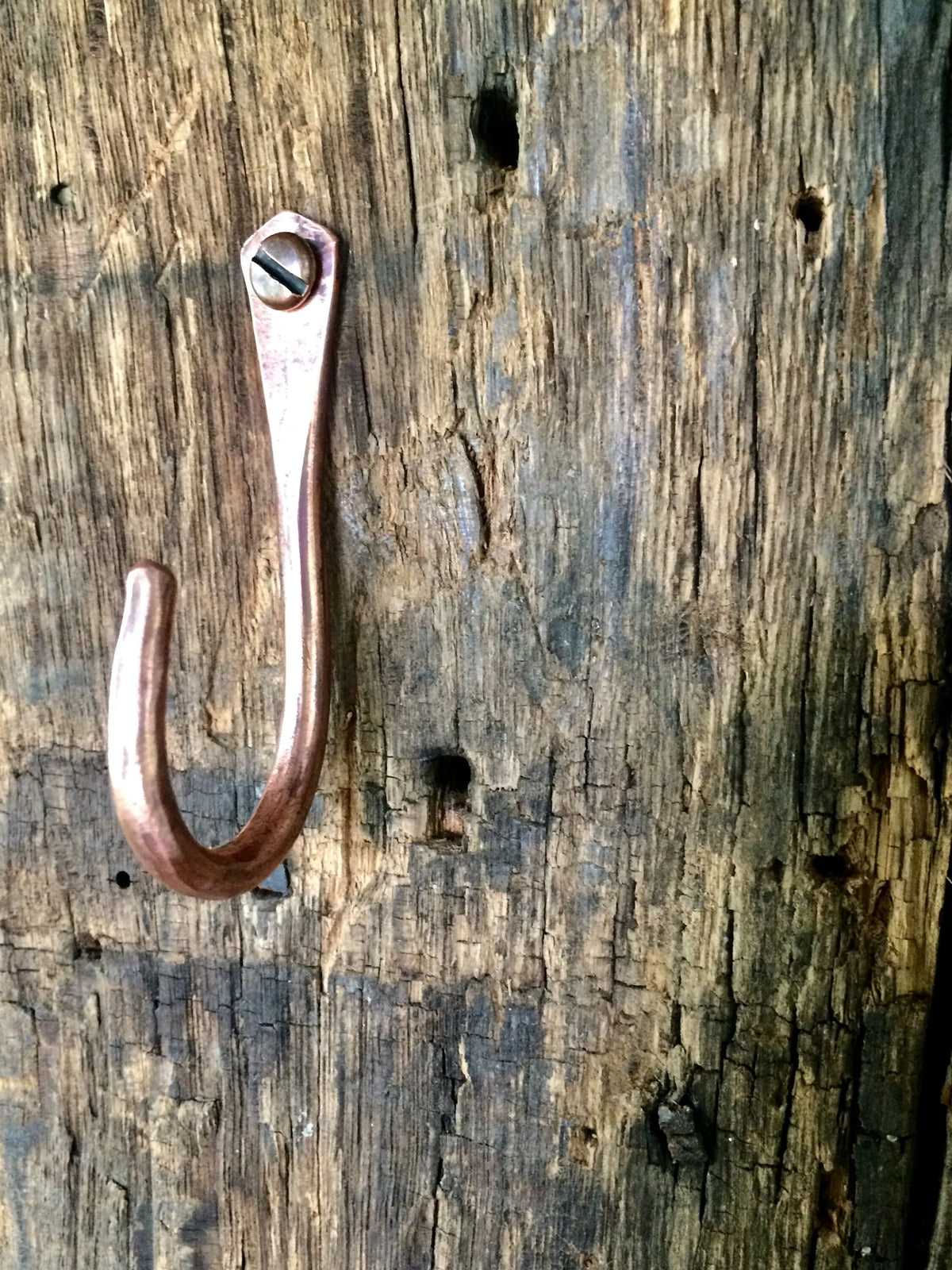 Forged Copper Utility Hook - Old West Iron