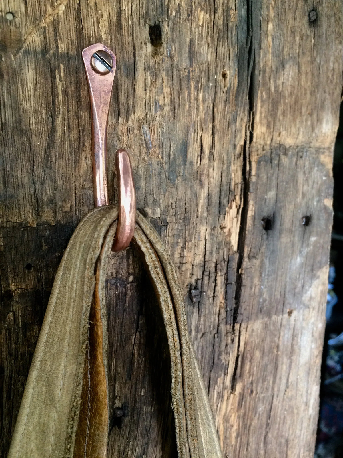 Forged Copper Utility Hook - Old West Iron