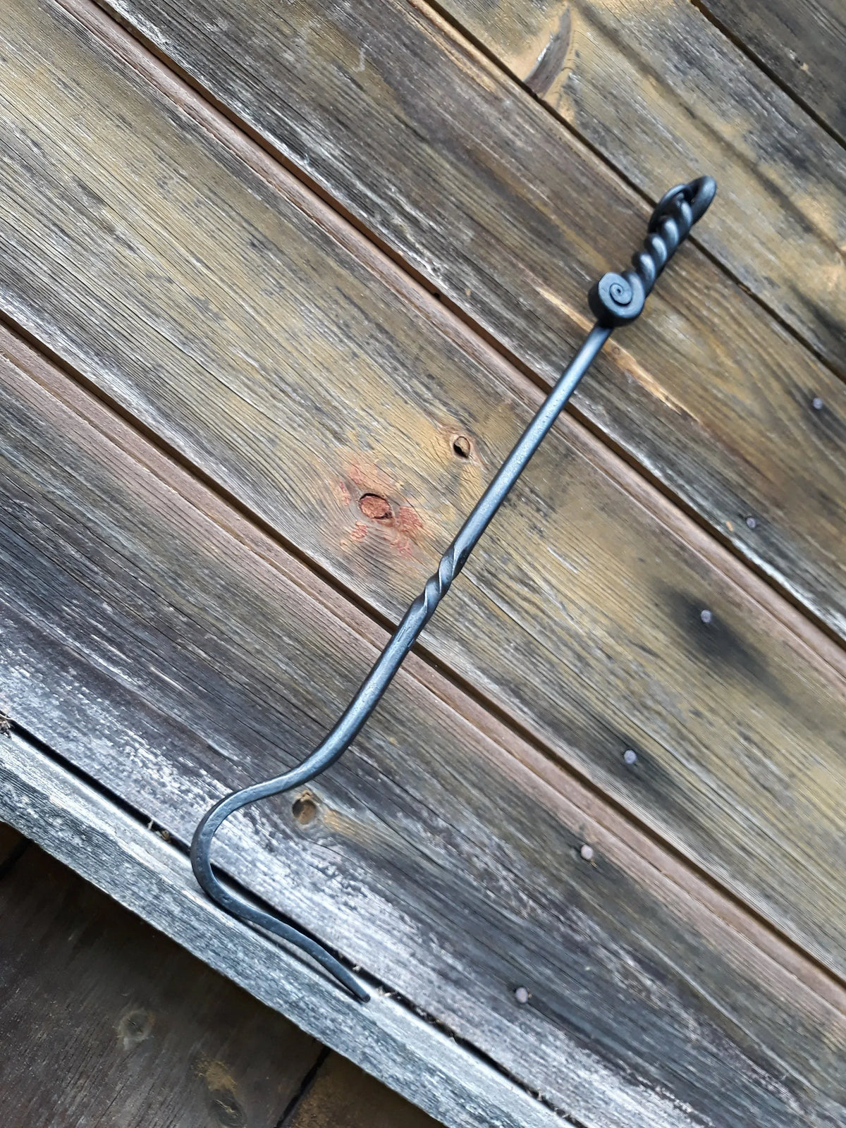Hand Forged Fireplace Poker - Old West Iron