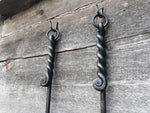 Set of Hand Forged Fire Place Tools 560mm - Old West Iron