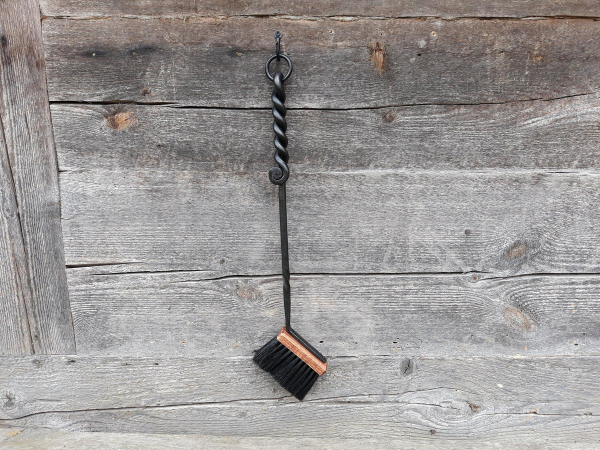 Hand Forged Fireplace Brush 560mm - Old West Iron