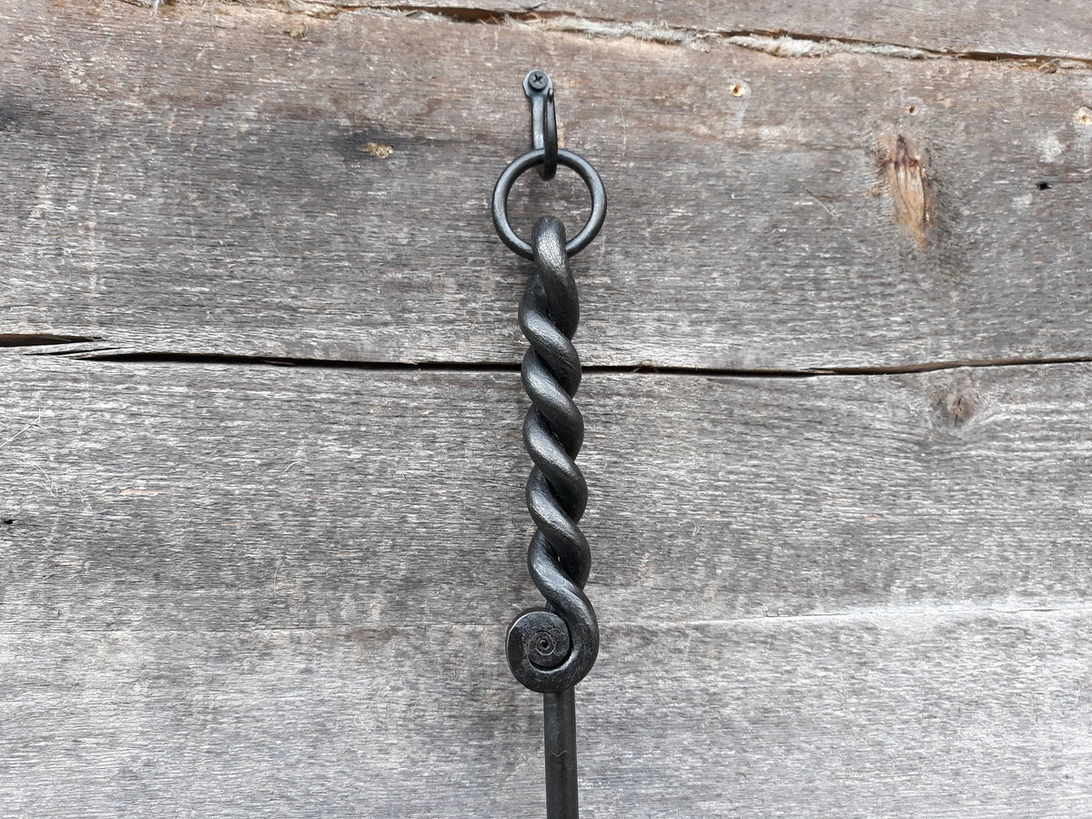 Hand Forged Fireplace Poker - Old West Iron