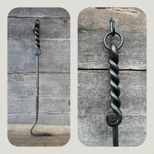 Hand Forged Fireplace Poker - Old West Iron