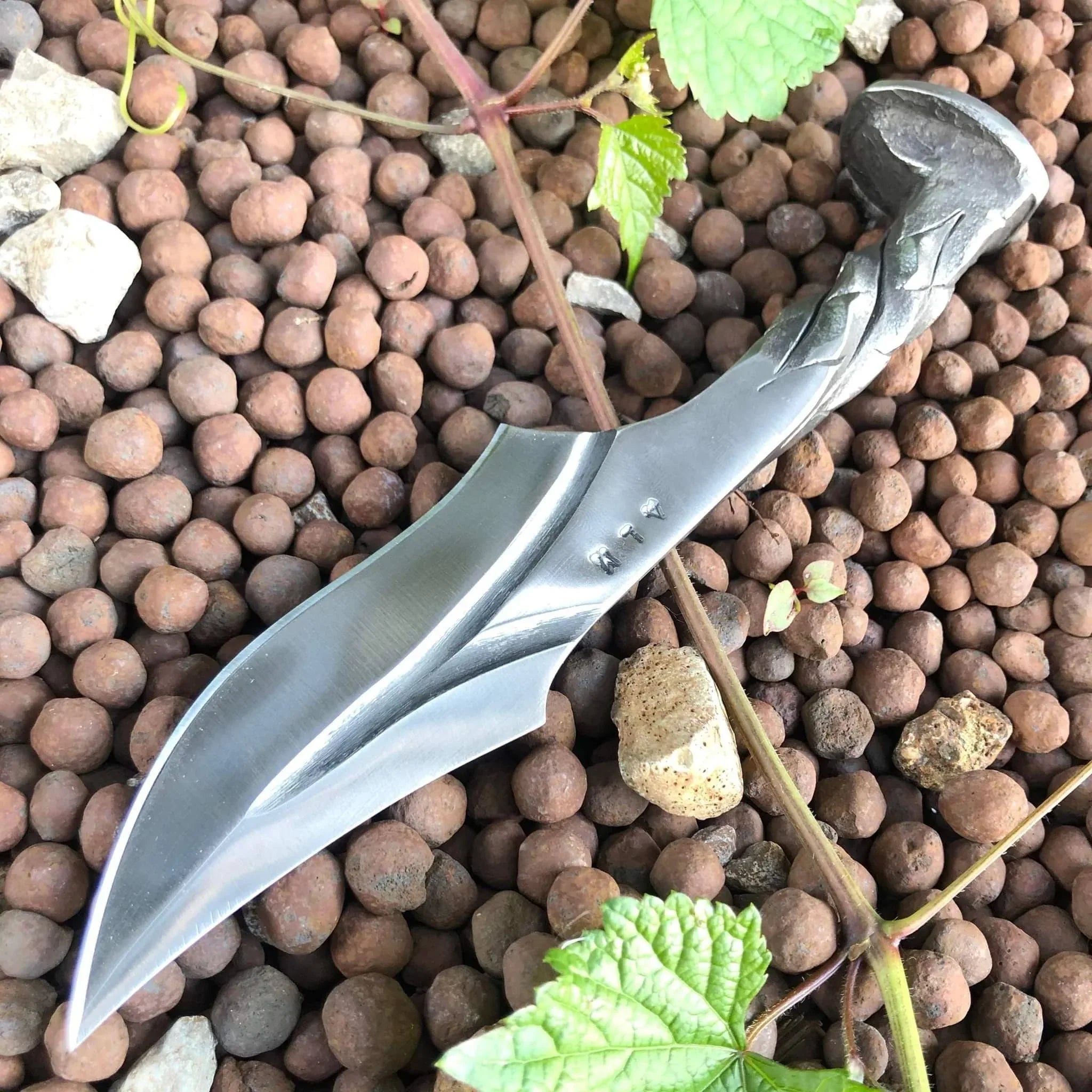 Pineapple Harpoon Railroad Spike Knife - Old West Iron