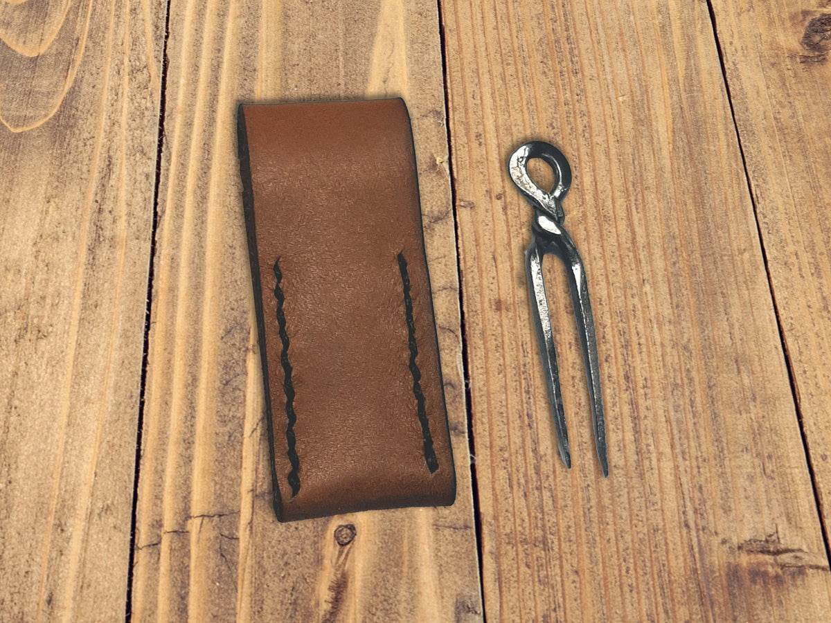 Cigar Pick and Leather Pocket Pouch - Old West Iron