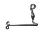 Wrought Iron Bathroom Accessories Leaf Set of 3 - Old West Iron