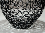 Handcrafted Metal Vase - Black & Silver Elegance - Old West Iron