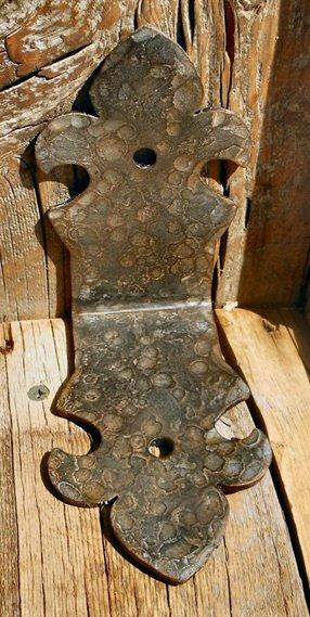 British Fleur De Lis Iron Angle Brace - Old West Iron