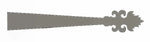 XL Romantic Wrought Iron Faux Hinge Strap - Old West Iron