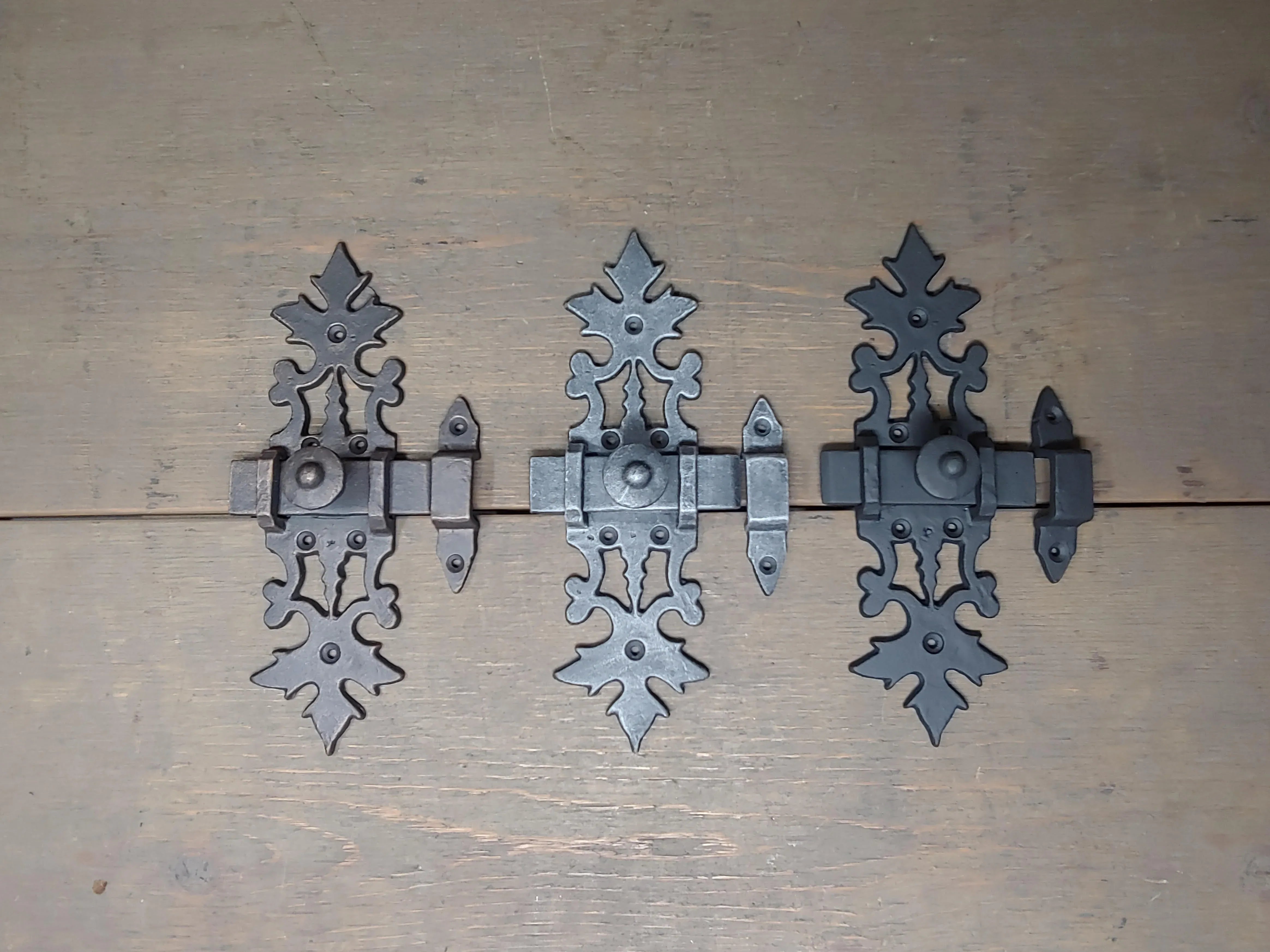 Roman Acanthus Iron Latch - Old West Iron